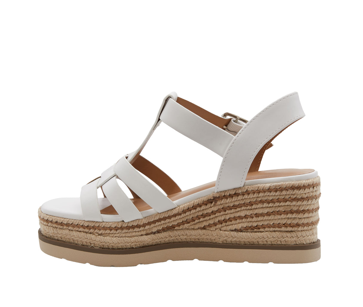 Women's Caged Espadrille Sandal with Adjustable Ankle Strap