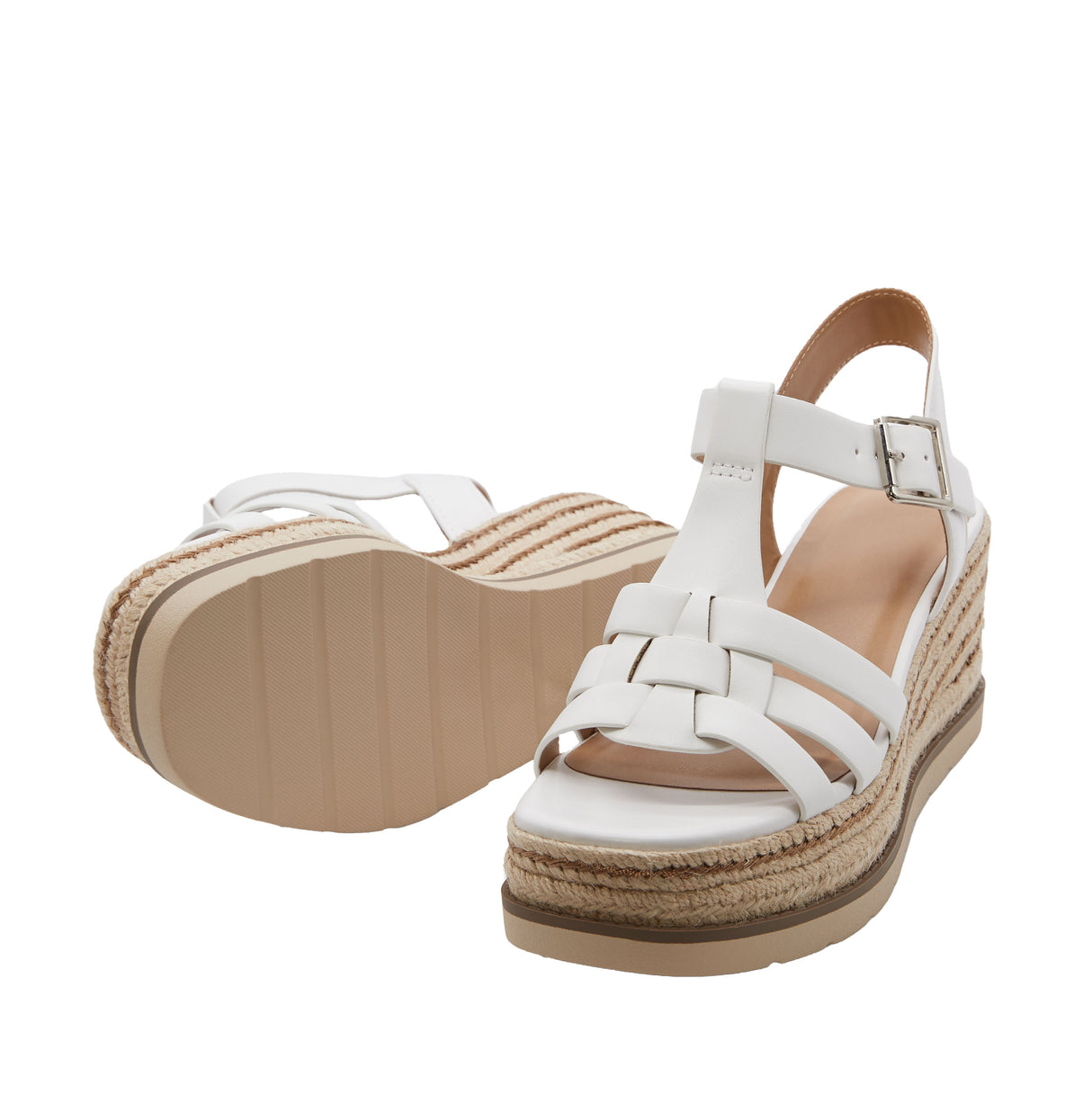 Women's Caged Espadrille Sandal with Adjustable Ankle Strap