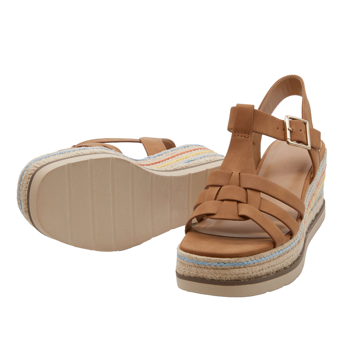 Women's Caged Espadrille Sandal with Adjustable Ankle Strap