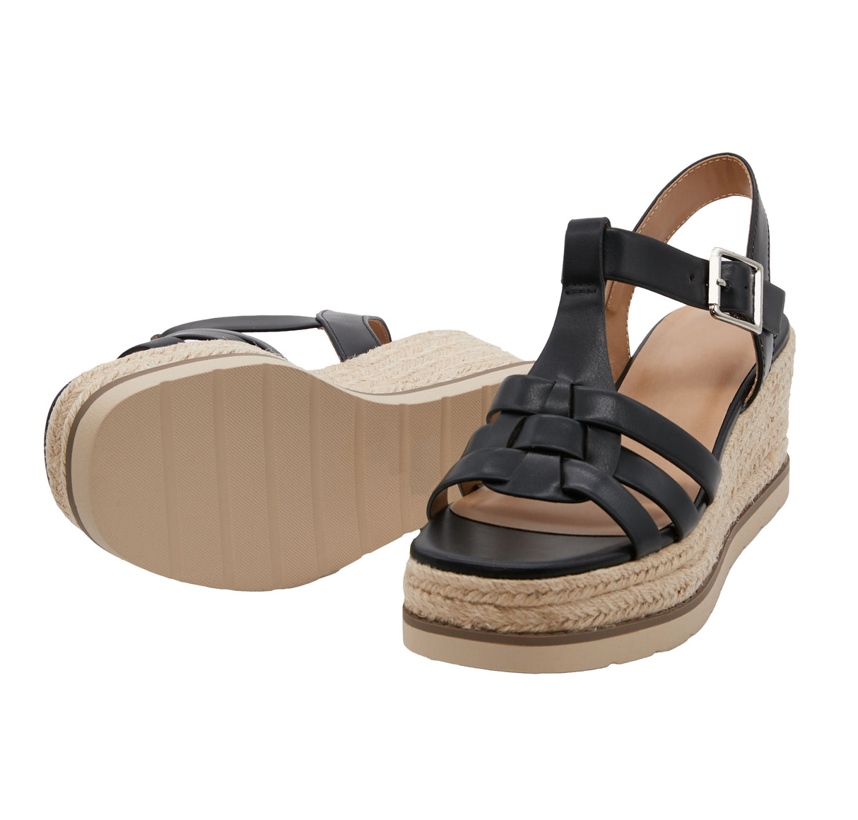 Women's Caged Espadrille Sandal with Adjustable Ankle Strap
