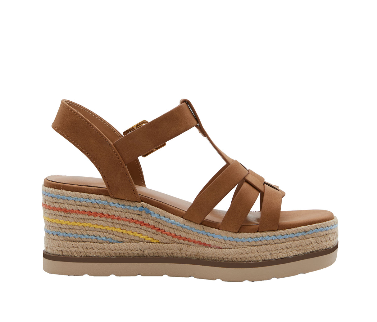 Women's Caged Espadrille Sandal with Adjustable Ankle Strap