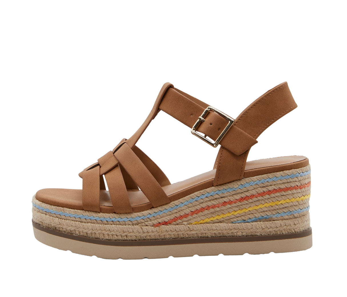 Women's Caged Espadrille Sandal with Adjustable Ankle Strap