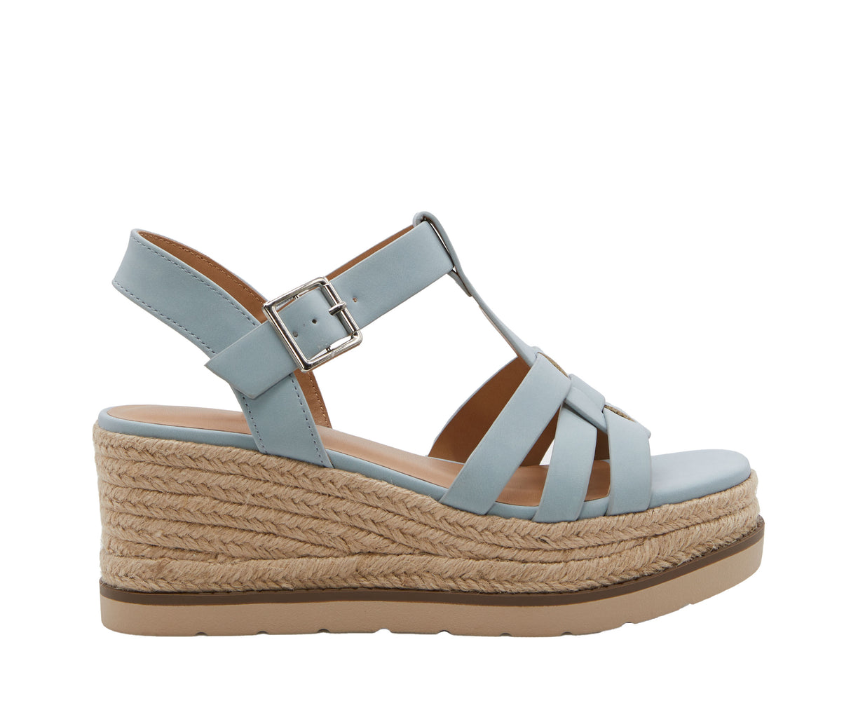 Women's Caged Espadrille Sandal with Adjustable Ankle Strap