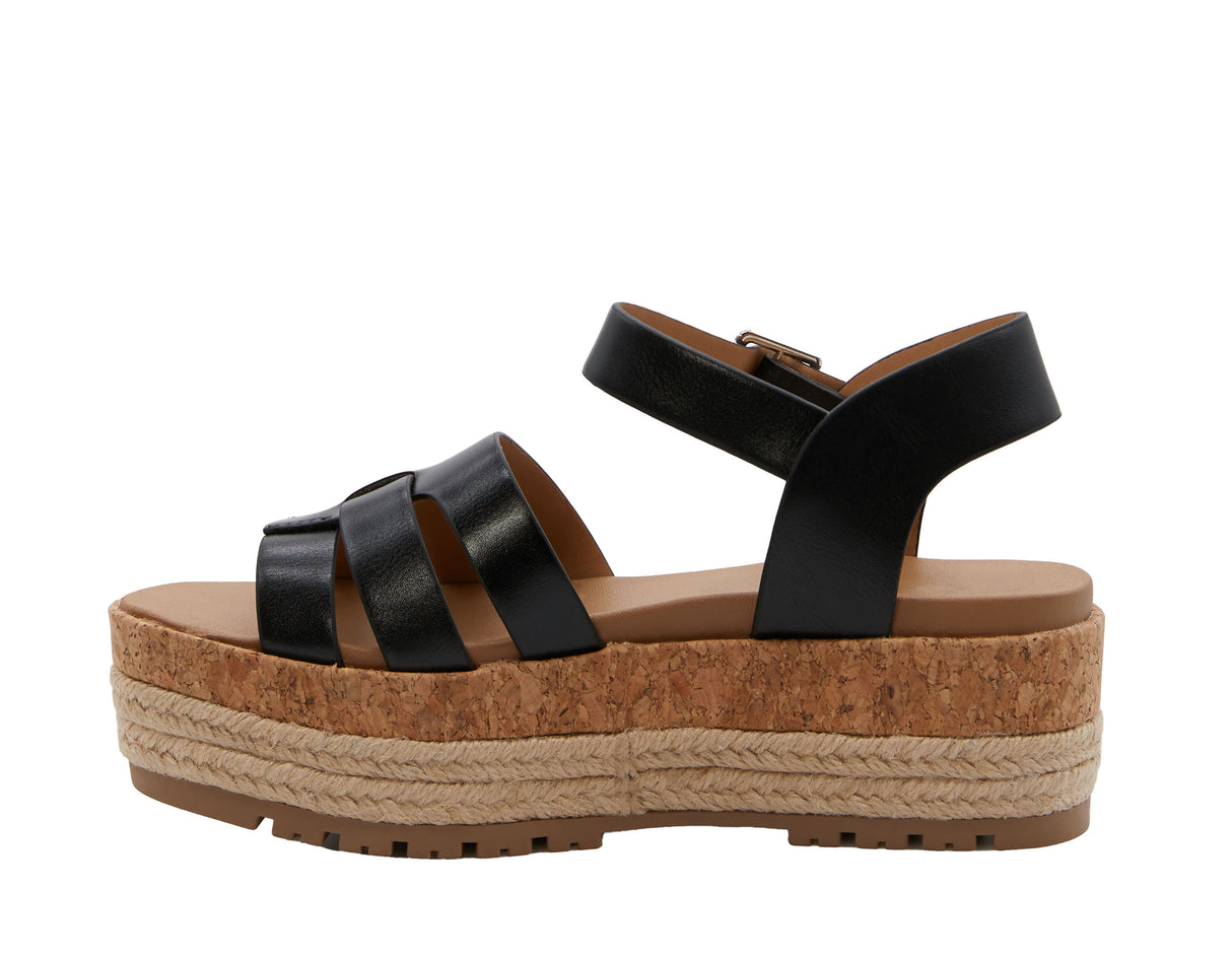 Women's Strappy Platform Sandal with Adjustable Ankle Strap