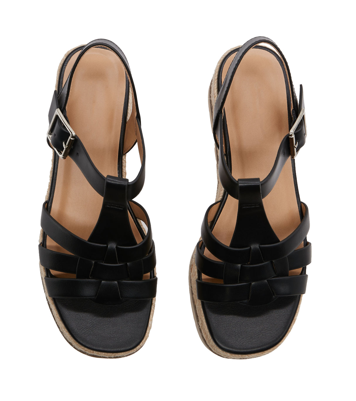 Women's Caged Espadrille Sandal with Adjustable Ankle Strap