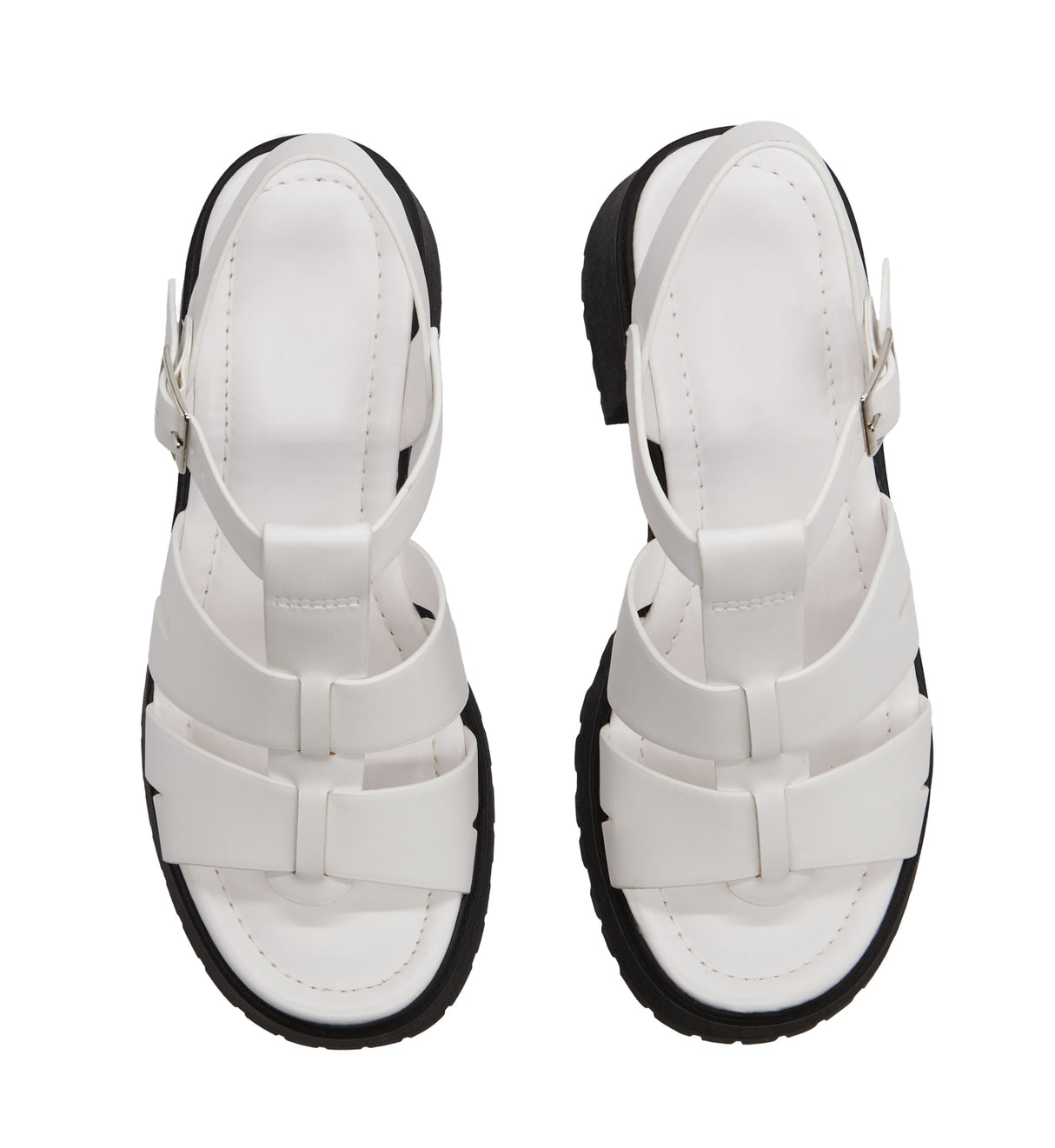 Women's Banded Platform Heel Sandal with Adjustable Ankle Strap