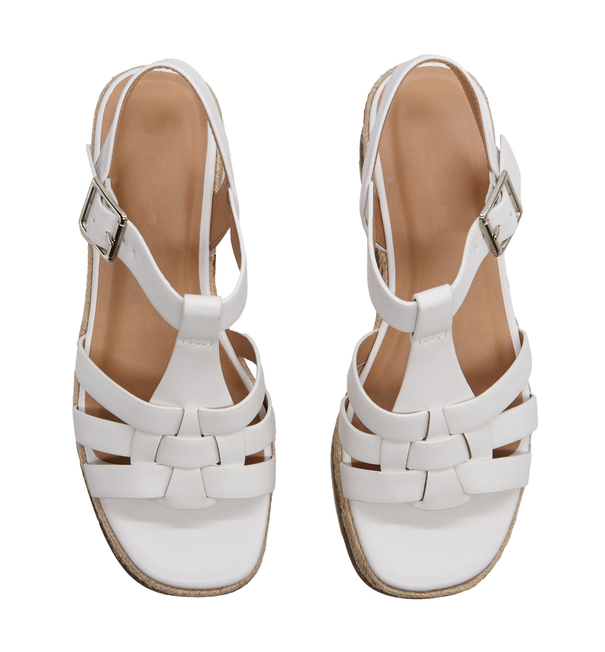 Women's Caged Espadrille Sandal with Adjustable Ankle Strap