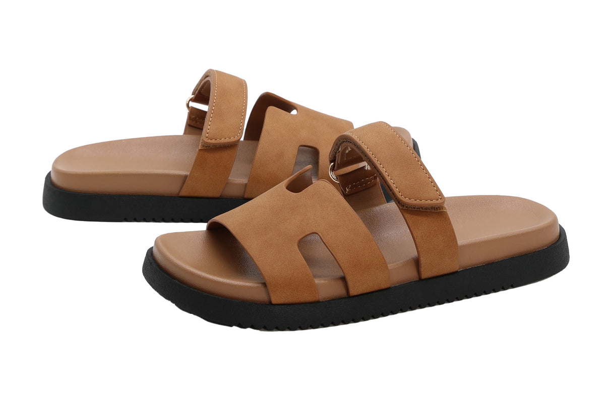 Casual Slide Sandal with adjustable strap