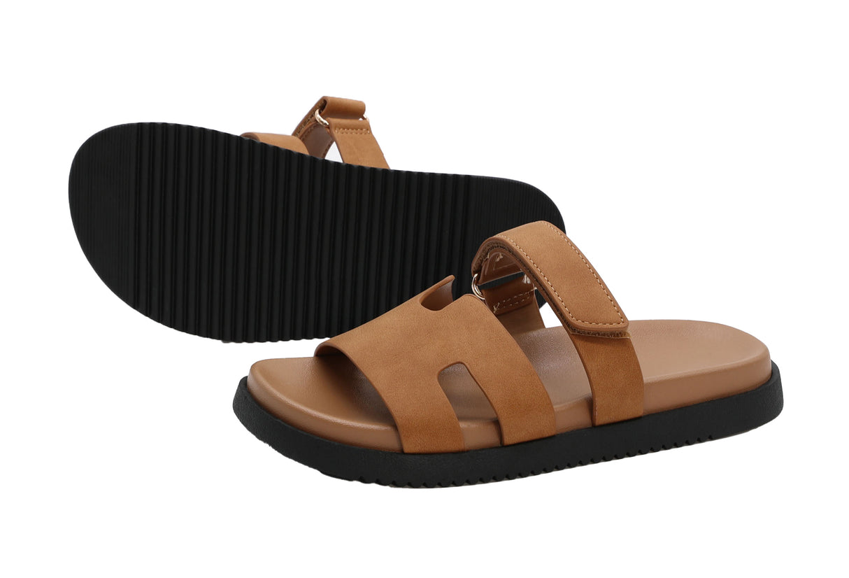 Casual Slide Sandal with adjustable strap