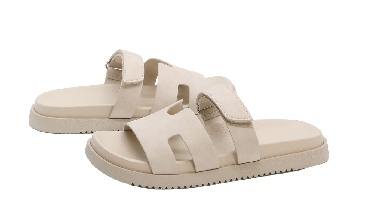 Casual Slide Sandal with adjustable strap