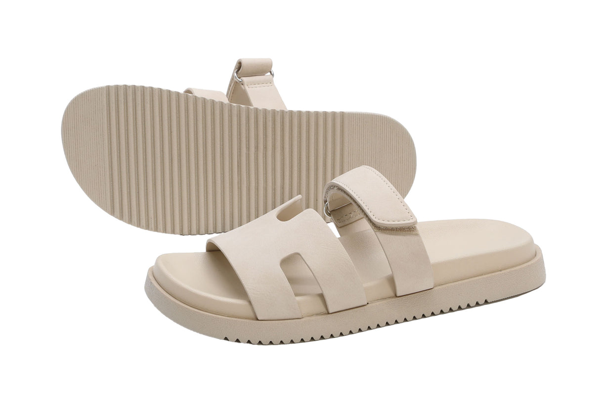 Casual Slide Sandal with adjustable strap