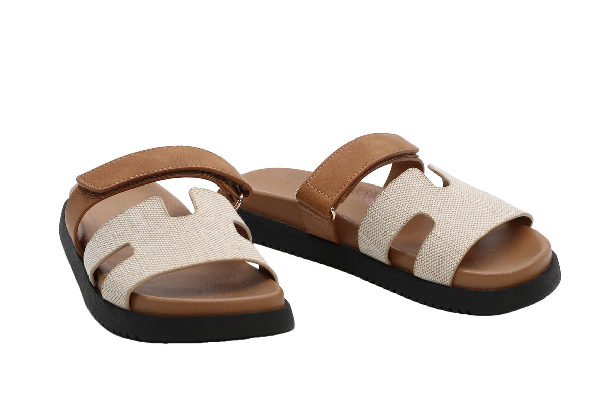 Casual Slide Sandal with adjustable strap