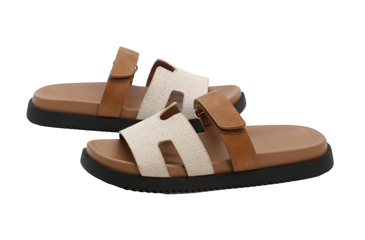 Casual Slide Sandal with adjustable strap