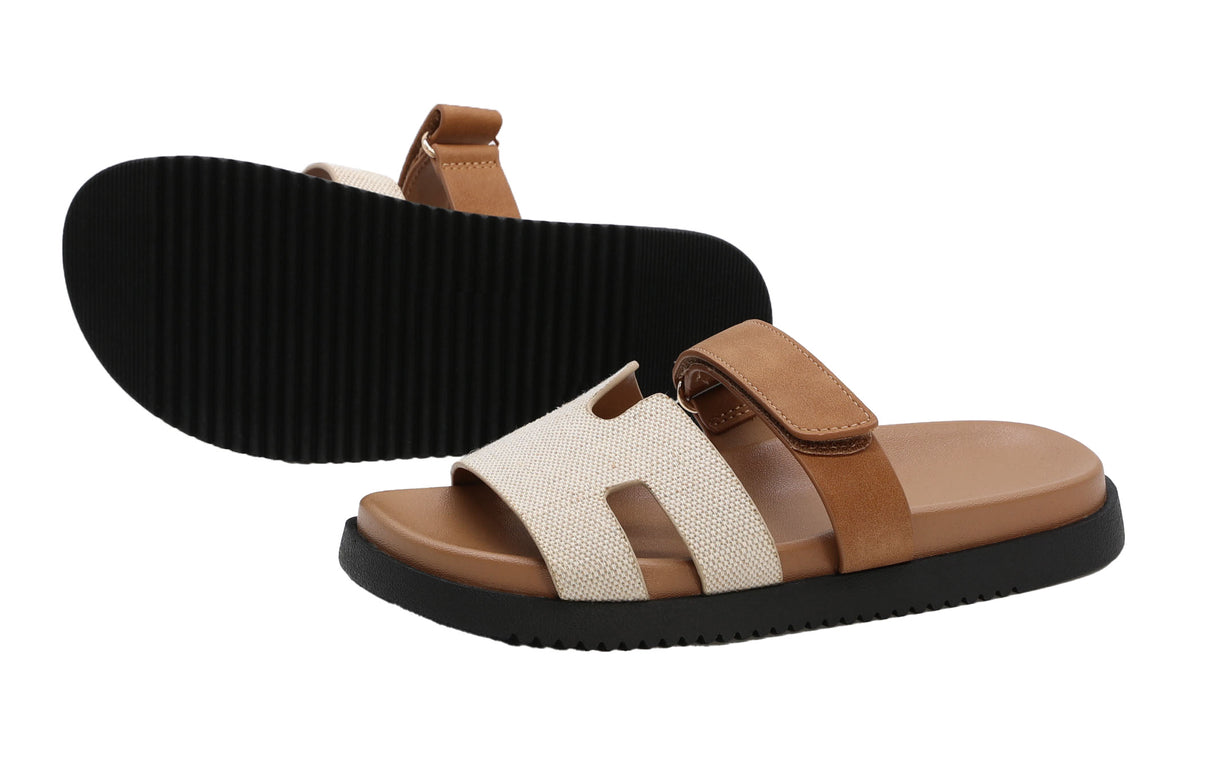 Casual Slide Sandal with adjustable strap