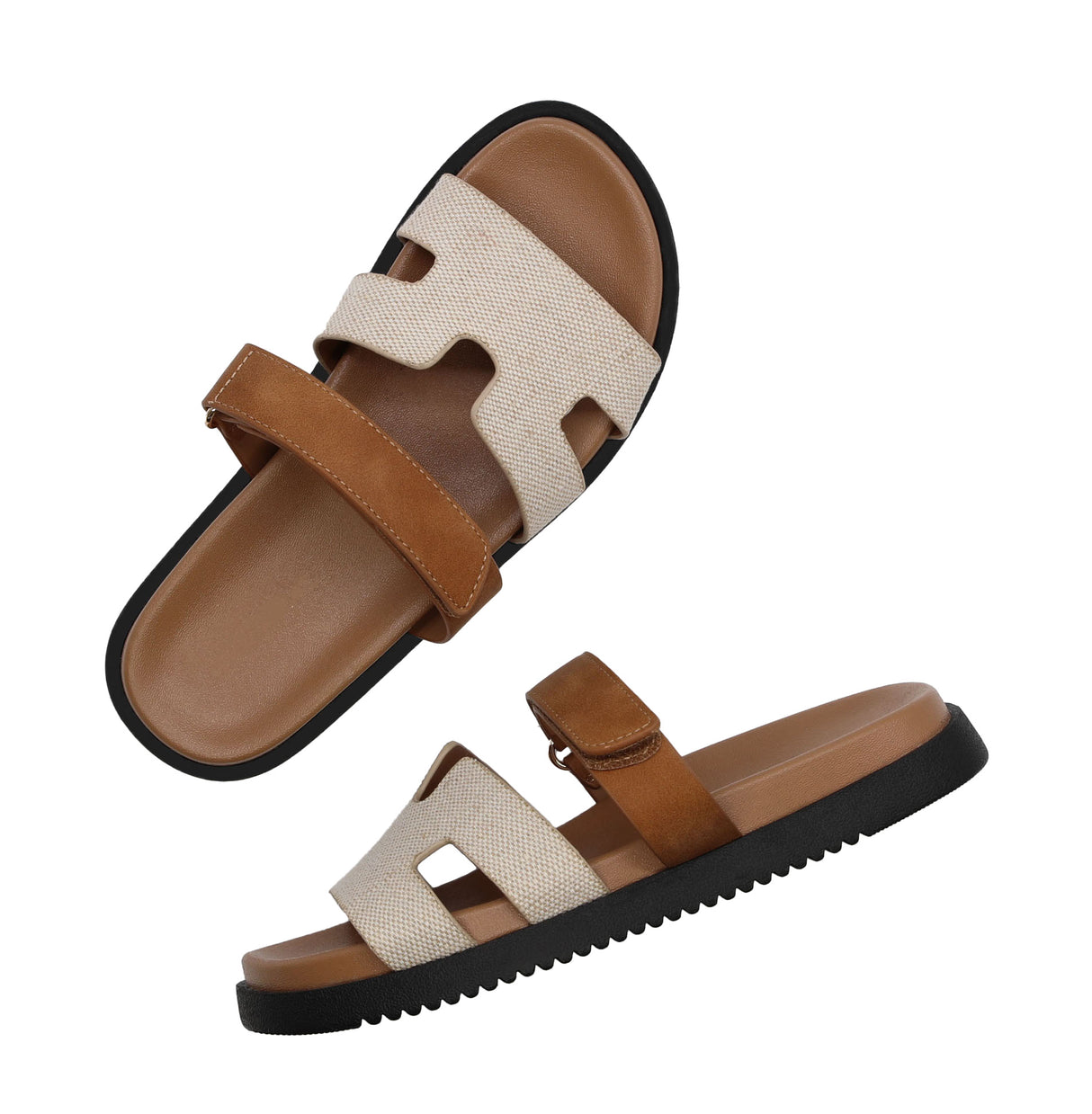 Casual Slide Sandal with adjustable strap