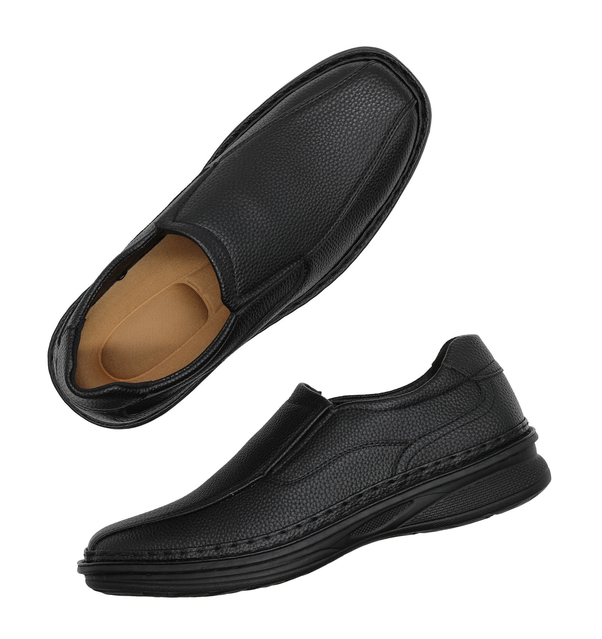 Men's Versatile Faux Leather Slip On Shoe