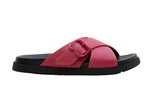 Women's Cross Buckled Casual Slides