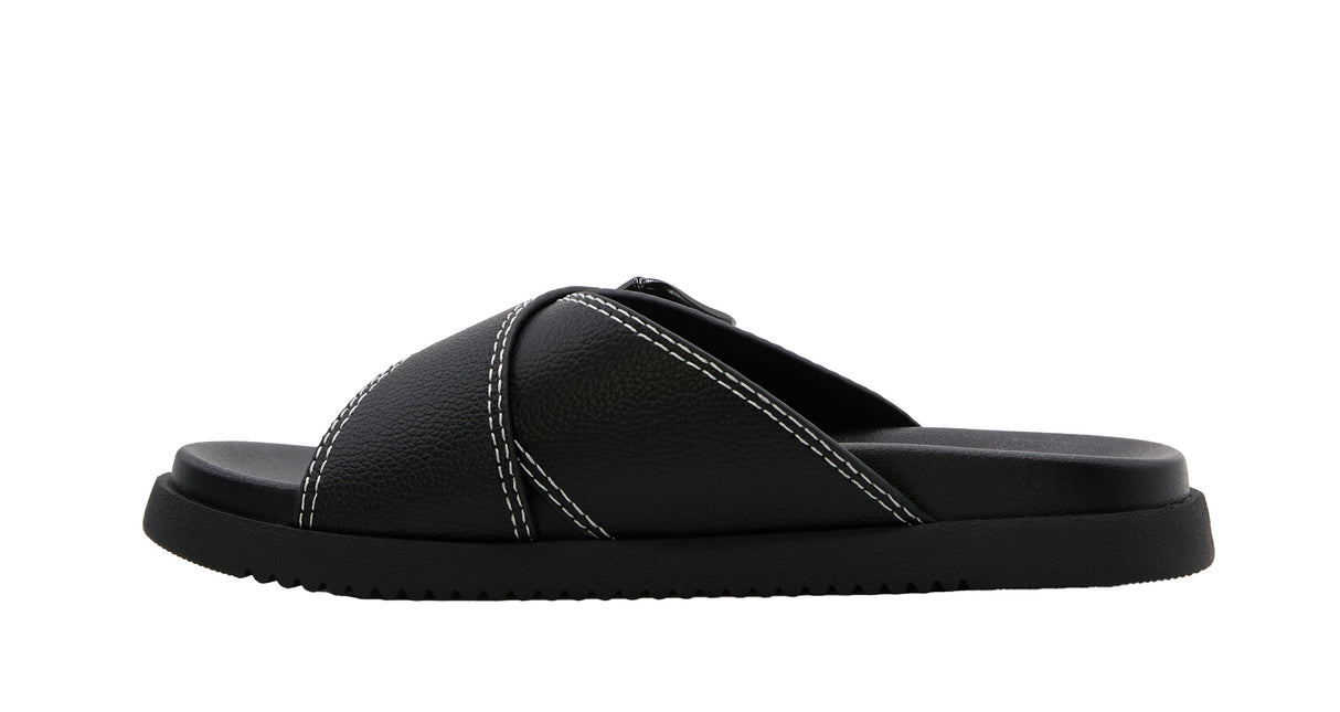 Women's Cross Buckled Casual Slides