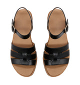 Women's Strappy Platform Sandal with Adjustable Ankle Strap