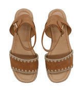 Women's Platform Espadrille with Buckled Ankle Strap