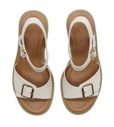 Women's Low Heel Platform Sandal with Adjustable Strap